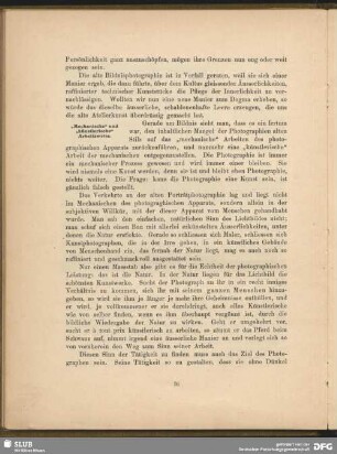 "Mechanische" und "Künstlerische" Arbeitsweise