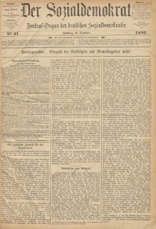 No 51. Sonntag, 19. Dezember. 1880.