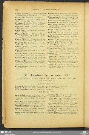 XI. Chemnitzer Bezirksverein.