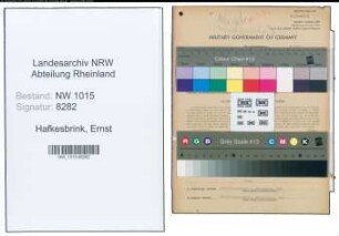Entnazifizierung Ernst Hafkesbrink , geb. 26.03.1906 (Schlosser)