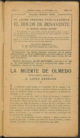 1922006257: La muerte de Olmedo