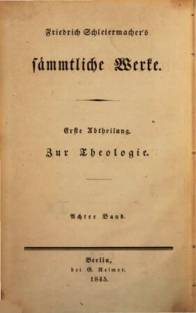 Friedrich Schleiermacher's literarischer Nachlaß. 3