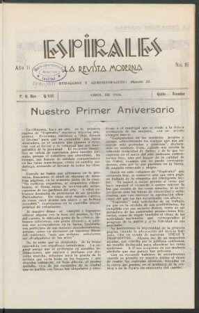 Nuestro primer aniversario