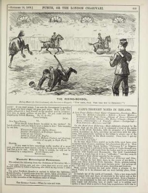 The riding-school