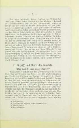 II. Begriff und Arten des Handels