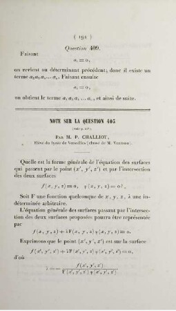 Note sur la question 403.