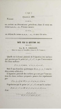 Note sur la question 403.