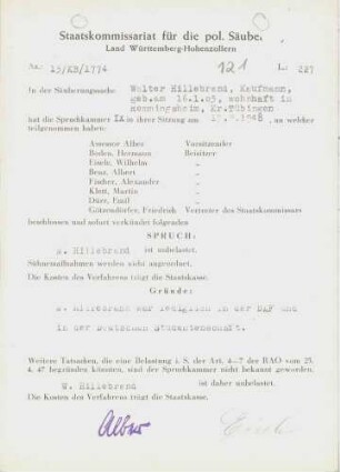 Hillebrand, Walter