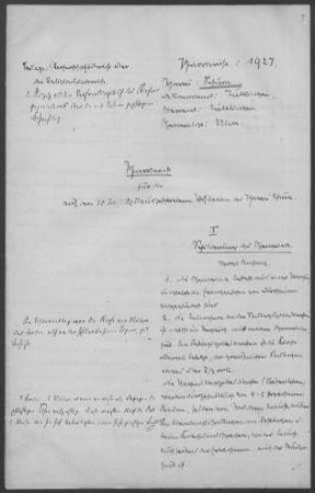 Schura mit Durchhausen: Pfarrbericht 1927