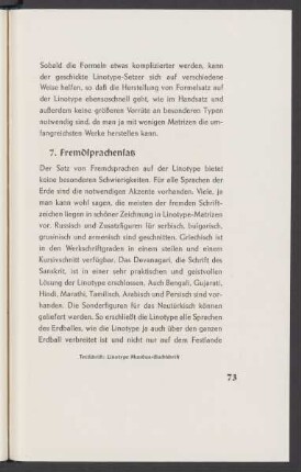 7. Fremdsprachensatz