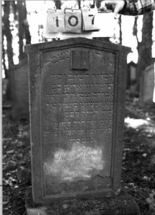 Grabstein 107 (Index: 99795574) Maße HxBxT: 98x52x9 cm Symbolik: aufgeschlagenes Buch: Grabstein 107