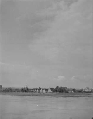Dresden-Zschieren. Blick über die Elbe