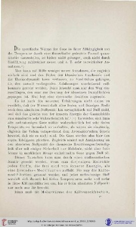 [Der Temperaturkoeffizient der spezifischen Wärme von Gasen]