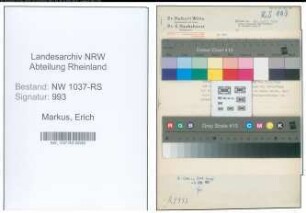 Entnazifizierung Erich Markus , geb. 27.01.1916 ()