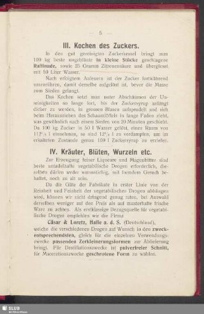 IV. Kräuter, Blüten, Wurzeln etc.