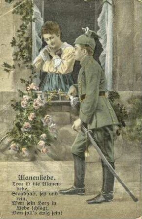 Ulanenliebe. - Treu ist die Ulanenliebe [...]