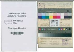 Entnazifizierung Heinrich Niemeyer , geb. 06.11.1894 (Buchhalter)