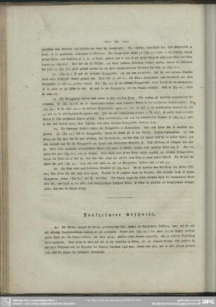 Fünfzehnter Abschnitt