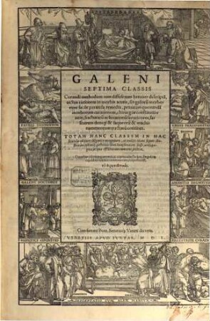 Galeni Omnia Qvae Extant Opera : Quorum alia nunc primum sunt inuenta: alia vel denuo fidelius tranlata, uel innumeris pene locis ad veterum graecorum exemplarium veritatem castigata, 7. Galeni Septima Classis Curandi methodum ... machinamentorum tractatu[m] continet