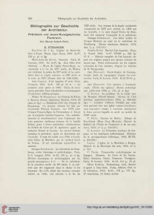 Bibliographie zur geschichte der Architektur