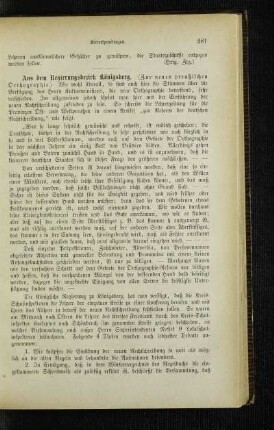 Aus dem Regierungsbezirk Königsberg : (zur neuen preußischen Orthographie)