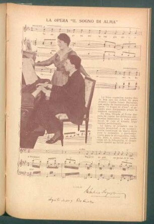 La ópera "Il Sogno di Alma"