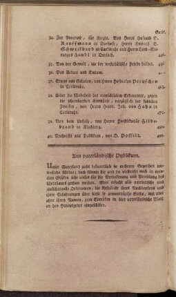 Ans vaterländische Publikum.