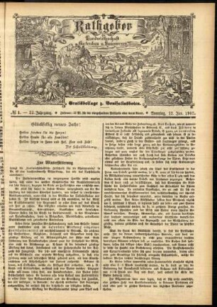 Ausgabe vom Sonntag, den 12. Januar 1902.