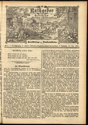 Ausgabe vom Sonntag, den 12. Januar 1902.