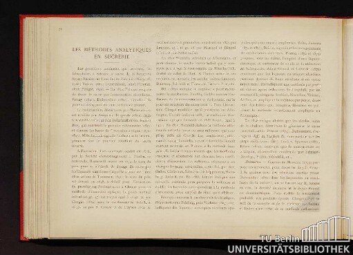 Les méthodes analytiques en sucrerie