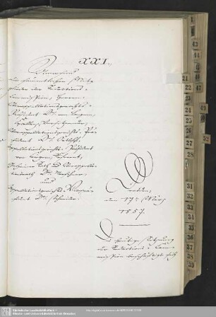 XXI., 17. März 1857