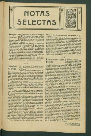 Notas selectas