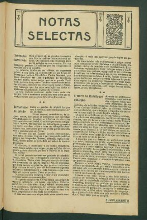 Notas selectas