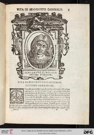 Vita di Benvenuto Garofalo, Pittore ferrarese