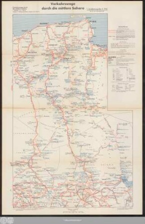 Verkehrswege durch die mittlere Sahara