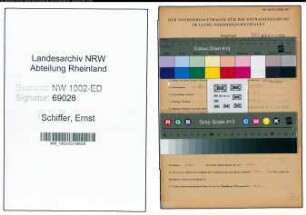 Entnazifizierung Ernst Schiffer, geb. 07.03.1907 (Lehrer)