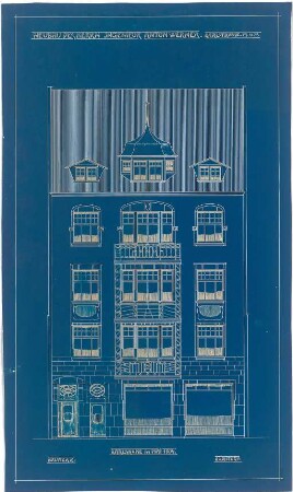 Billing, Hermann; Karlsruhe, Karlstr. 69; Haus Wörner - Vorderfassade (Ansicht)