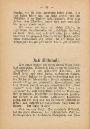 Nach Mitternacht