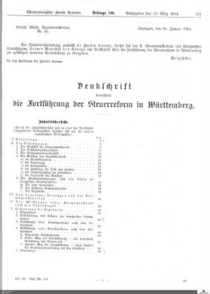 Denkschrift zur Fortführung der Steuerreform