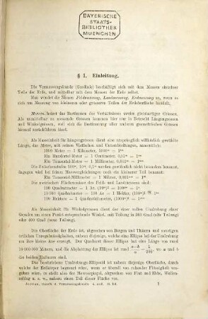 Handbuch der Vermessungskunde, 2
