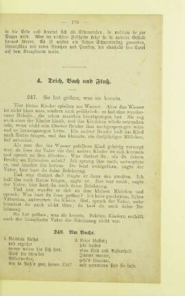 4. Teich, Bach und Fluß.