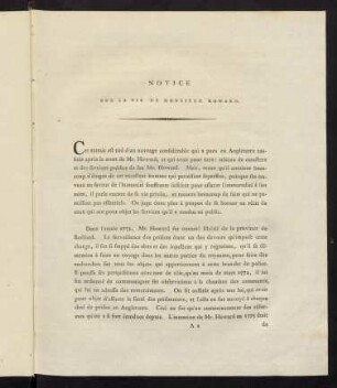 3-16, Notice sur la vie de monsieur Howard.