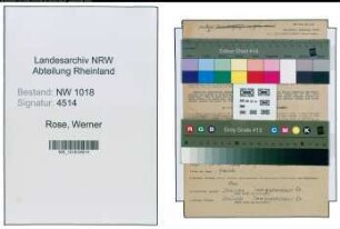 Entnazifizierung Werner Rose , geb. 04.02.1909 (Arbeiter)