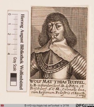 Bildnis Wolf Matthias Frhr. von Teufel