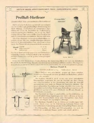 Preßluft-Nietfeuer