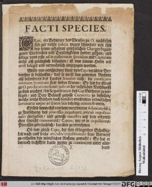 Facti Species