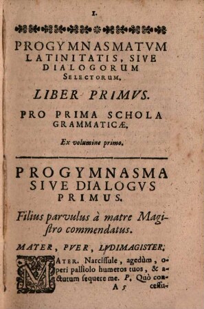 Progymnasmatum latinitatis sive dialogorum volumen