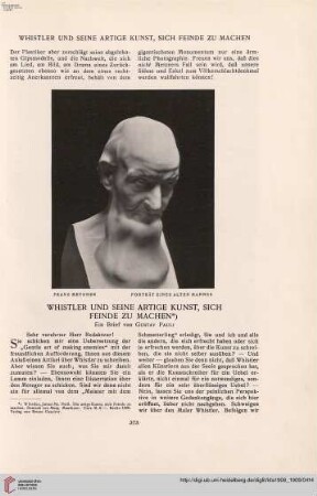 24: Whistler und seine artige Kunst, sich Feinde zu machen