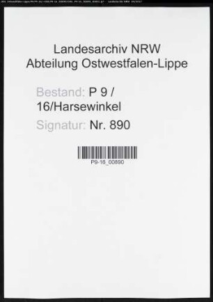 Sterberegister Standesamt Harsewinkel