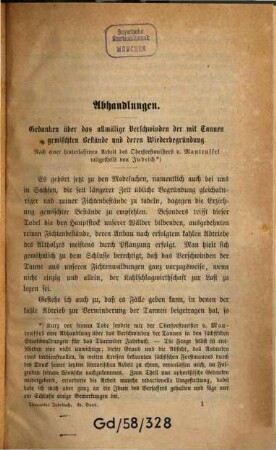 Tharandter forstliches Jahrbuch : zugl. Zeitschr. für Mitt. aus d. Sächsischen Forstlichen Versuchsanstalt. 25, 25. 1875